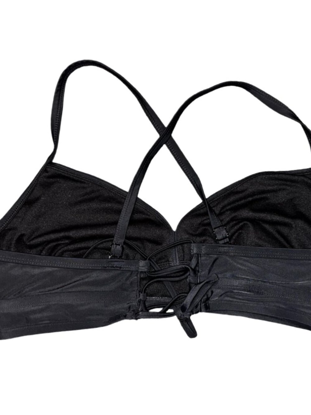 Sz.1X (16W-18W)*Time And Tru*Black Strappy Bikini Top Only - Picture 3 of 7